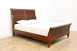 Ethan Allen Vintage Maple Sleigh Queen Size Bed #50204