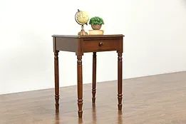 Victorian Antique Walnut Nightstand, Sewing, Lamp or End Table #34932
