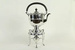 English Antique SilverplateTilting Tea Kettle Coffee Pot, Mappin & Webb #31543