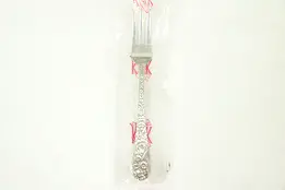 Repousse Kirk Stieff Sterling Silver Relish Serving Fork, New in Bag, #29045