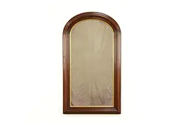 Victorian Antique1860 Carved Walnut Arch Top Hall Mirror #35793