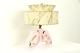 Ballet Figural Vintage Lamp & Shade, Midcentury or Hollywood Regency #31960