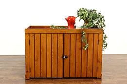 Country Pine Farmhouse Kitchen Pantry Primitive Wainscoting Dry Sink #36353