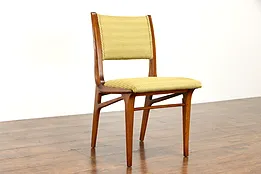 Midcentury Modern Vintage Teak Desk or Side Chair, New Upholstery Drexel #37859