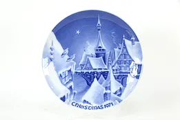 Royale Christmas Plate, Christmas Night In A Village, 1971 Germany #35970