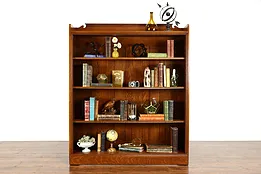 Antique Quarter Sawn Oak Bookcase with Adjustable Shelves #37812