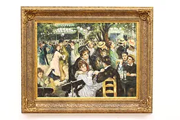 Dance at Le Moulin de la Galette Vintage Oil Painting after Renoir 53" #41897