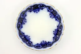 Victorian Antique Blue Danube Flow Blue China Small Bowl, Johnson Bros #42979