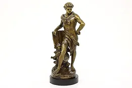 French Antique Bronze Finish Statue Science Sculpture, LeVasseur #42896