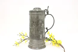 Pewter Antique Stein or Mug, Classical Scene, Reed & Barton #44958