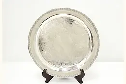 Rose Marie Silverplate Vintage Serving Tray, Rogers  #46708
