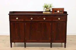 Georgian Design Antique Mahogany Sideboard Server or Buffet #47659