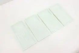 Set of Four Antique Milk Glass Dental Trays American Cabinet #47817