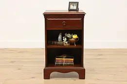 Traditional Vintage Walnut Nightstand or End Table, Davis #48743