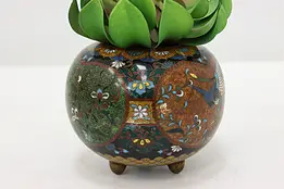Japanese Vintage Cloisonne Flower Vase, Birds #49142