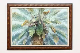 Palm Tree Vintage Original Oil Painting, Bergstrom 49.5" #49746