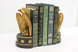 Pair of Italian Vintage Painted Eagle Bookends, Borghese #48508