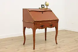 Country French Vintage Office Secretary Desk, Woodland #49691