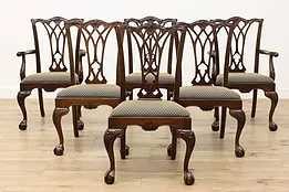 Set of 6 Vintage Georgian Dining Chairs, Drexel #49450