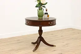 Georgian Design Vintage Round Hall, Entry or Lamp Table #49699