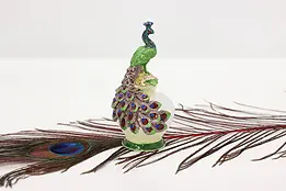 Peacock Vintage Glass Perfume Bottle #50075
