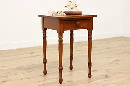 Sheraton Design Antique Birch Nightstand End or Hall Table #48167