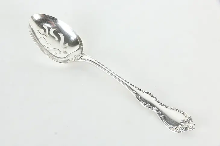 Towle Debussy Pattern Sterling Silver Slotted Serving Spoon #36041