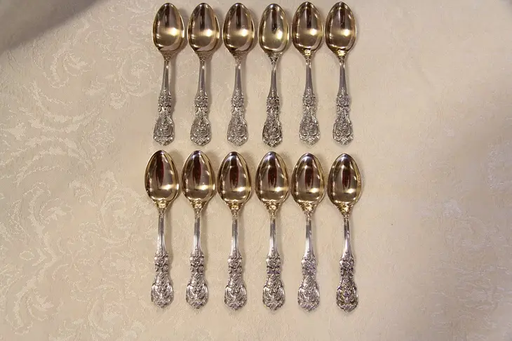 Francis I Sterling Silver Set of 12 Sorbet or Demitasse Spoons by Reed & Barton