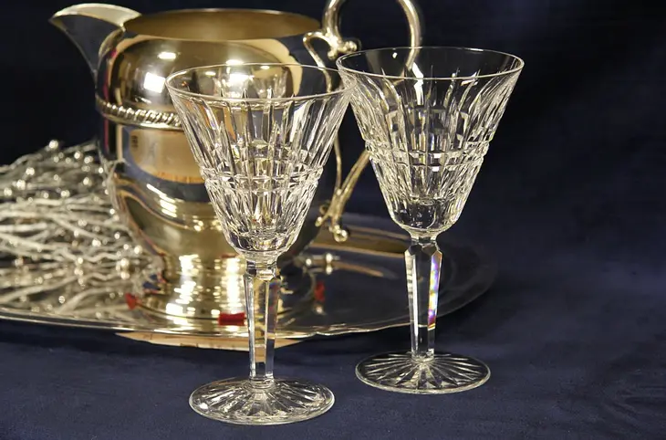 Pair of Waterford Glenmore Wine or Water Goblets