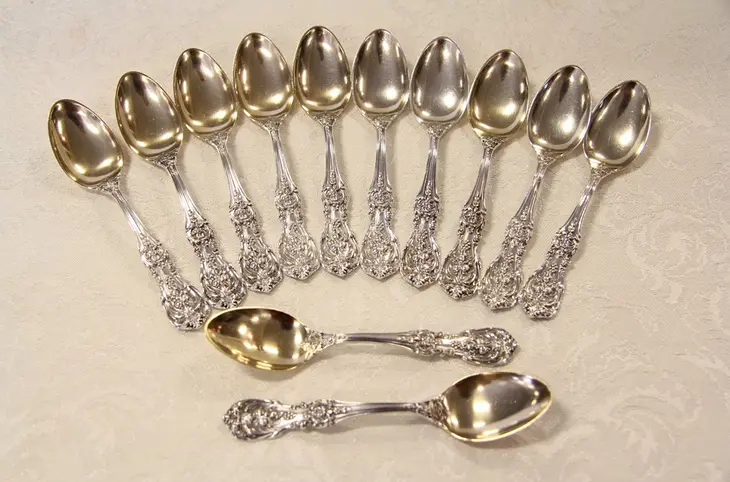 Francis I Sterling Silver Set of 12 Demitasse or Sorbet Spoons by Reed & Barton