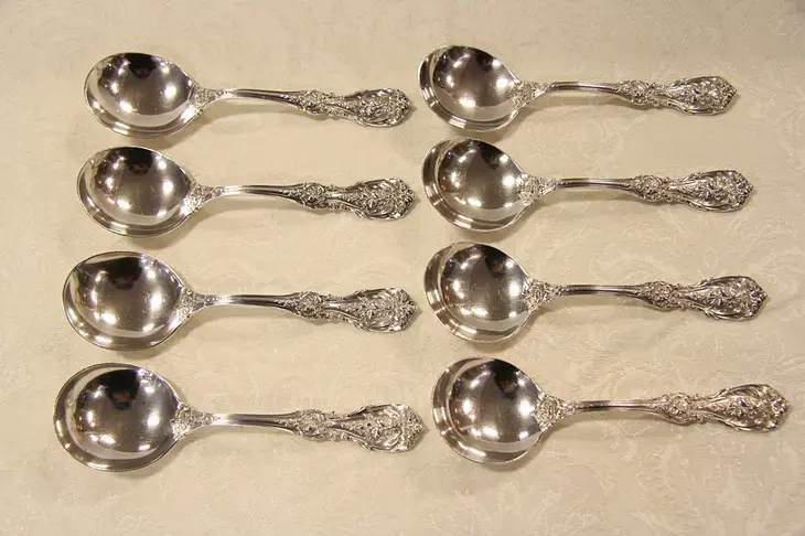 Francis I Sterling Silver Set of 8 Cream Soup Spoons by Reed & Barton