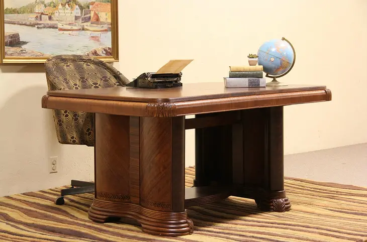 Art Deco 1930's Dining or Library Table