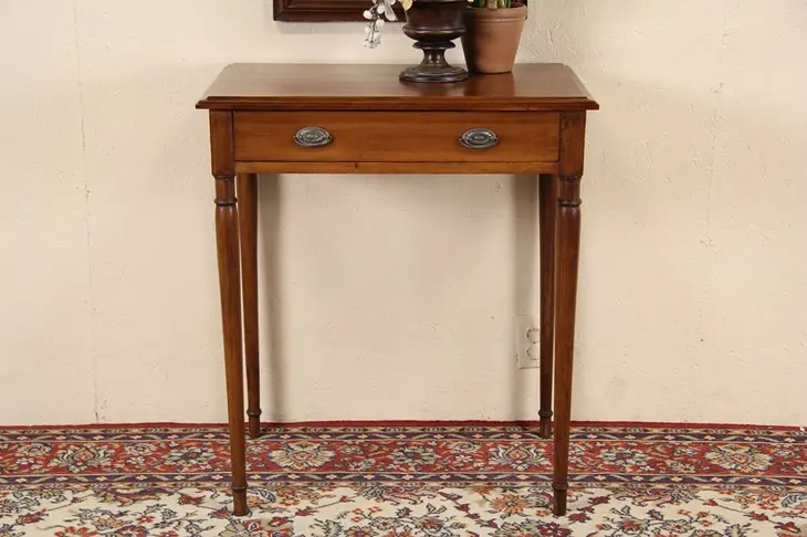 Bedside, Writing or Lamp Table, Traditional 1900 Antique