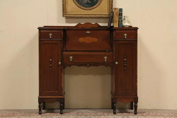 Tudor Antique 1920's Secretary Desk