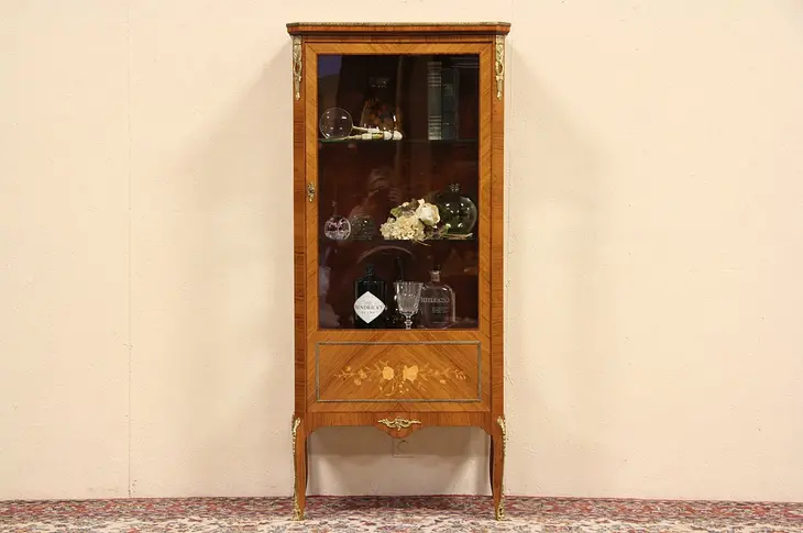Swedish Rosewood Vitrine or Curio Display Cabinet