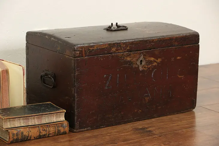 Country Pine Child Trunk or Chest, Northern European mid 1800's