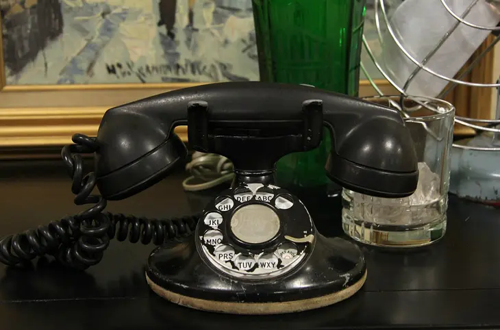 Dial Telephone Set, 1930's Working, No Bell
