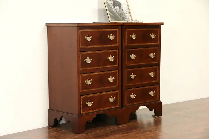 Pair of Vintage Mahogany Bedside Chests, Nightstands or End Tables