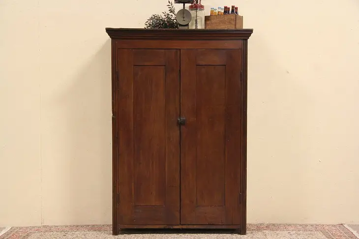 Butternut 1890 Antique Country Jelly or Pantry Cupboard
