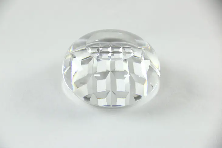 Blown Glass Paperweight with Faceted Bottom #25142