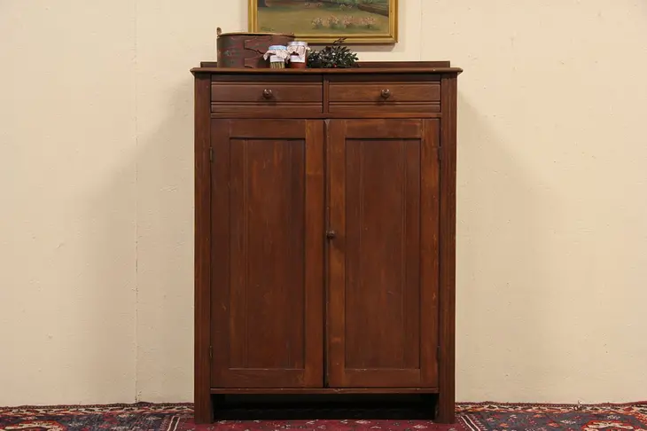 Country 1880 Antique Jelly or Pantry Cupboard
