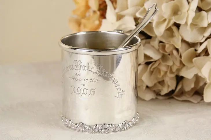 Sterling Silver Antique Baby Mug or Cup, Dated 1906
