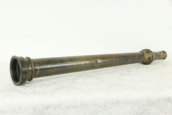 Elkhart Brass Antique 30" Fire Hose Nozzle, April 1913 #35136