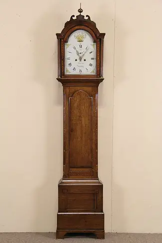 Smith of Newbury, England Georgian 1830 Antique Tall Case Grandfather Clock