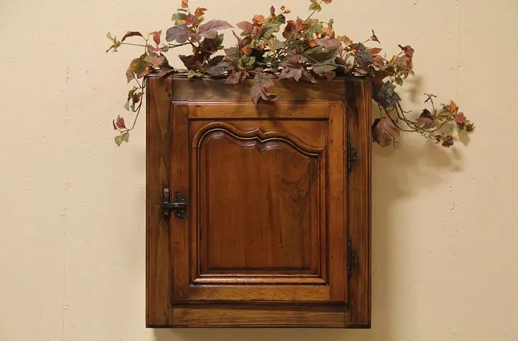 Country French Hanging Antique Cupboard