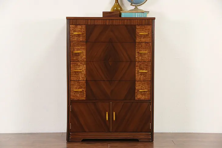 Art Deco 1930's Vintage Dresser or Chest, Bakelite Pulls