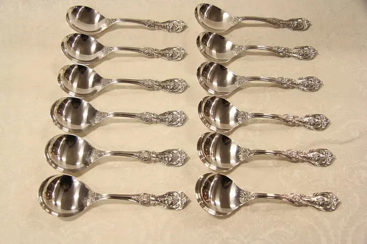 Francis I Sterling Silver Set of 12 Cream Soup Spoons by Reed & Barton
