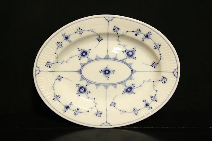 Royal Copenhagen Blue Fluted Plain 8 x 10 Serving Platter