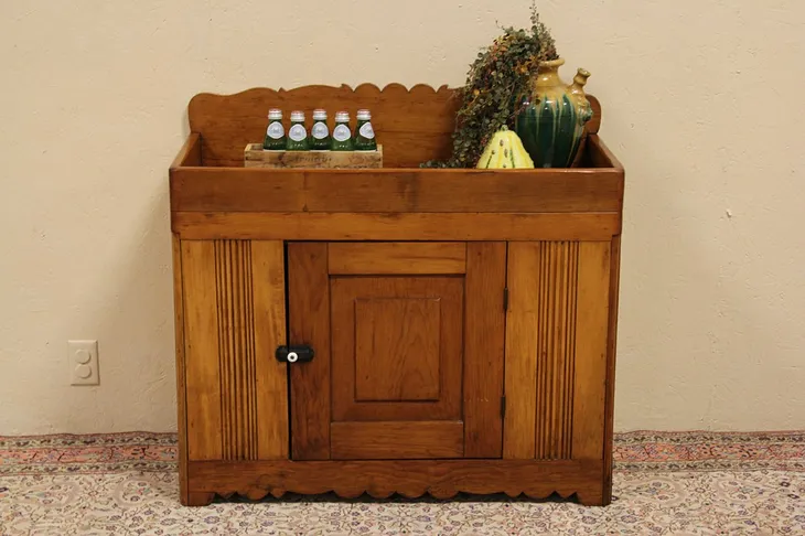 Country Pine Antique 1890 Dry Sink