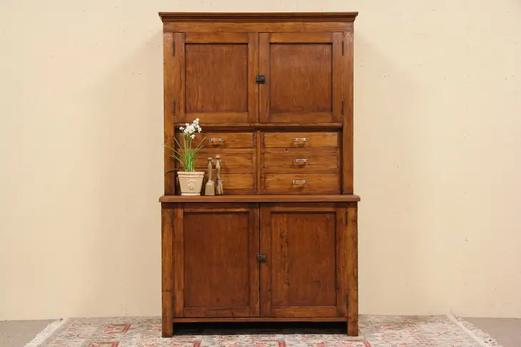 Country Pine 1910 Pantry Cupboard